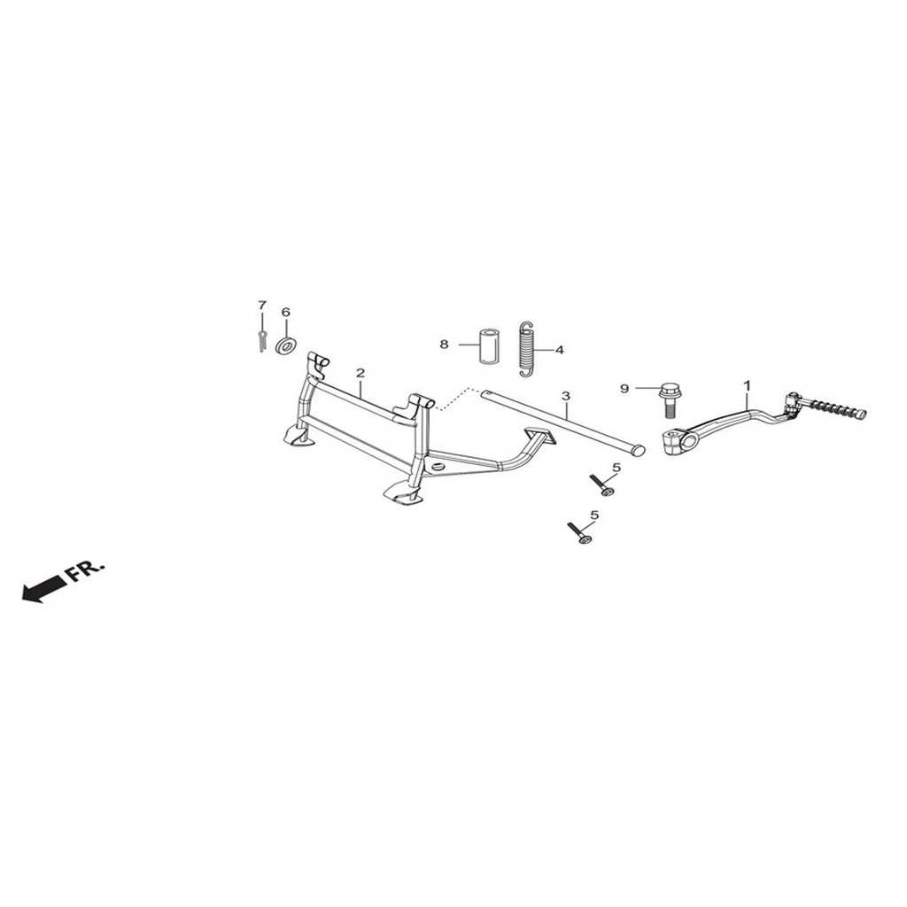 HERO DUET 110 (Euro 3) LEVYE AYAKLA CALISTIRMA #HR-ORT F2523